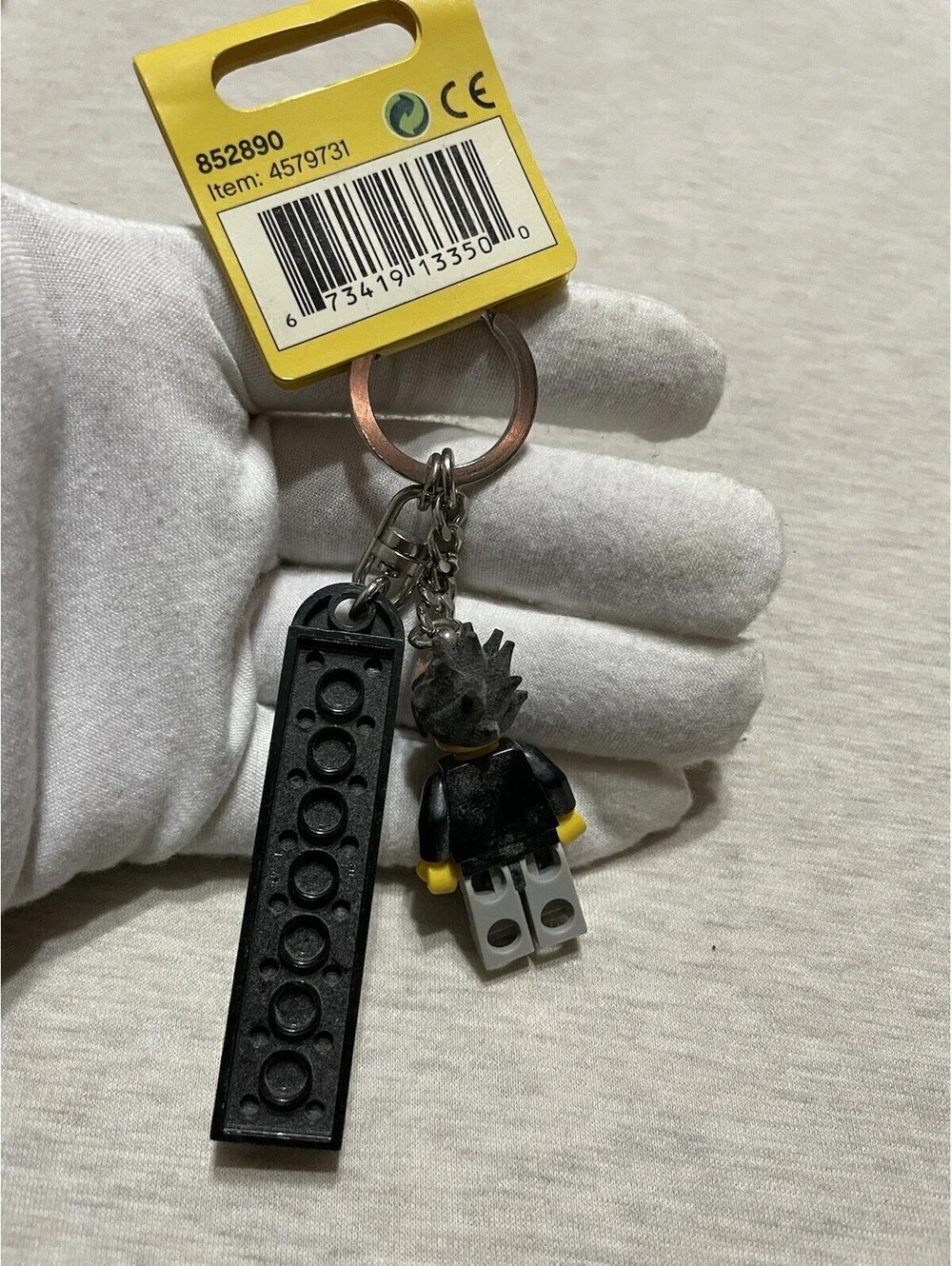 LEGO Key Ring Rock Band Rocker Dude Minifig Mini Figure 2009 852890 Collectable